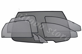 Полный комплект автошторок Chiko из 7-и элементов для Lexus RX 2 (2003-2009) Внедорожник 5 дв.