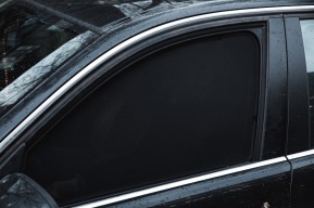 Шторки Трокот на передние двери для Chevrolet Lanos (2002-2009), крепления на липучках