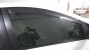 Автошторки Трокот на передние двери, укороченные под улучшенный обзор боковых зеркал для Toyota Prius 2 (NHW20) (2003-2009) Хетчбэк 5 дв