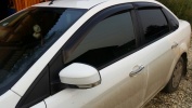Автошторки Трокот на передние двери, укороченные под улучшенный обзор боковых зеркал, для FORD Focus 2 (2005-2011) для универсала, седана, хетчбэка 5 дв