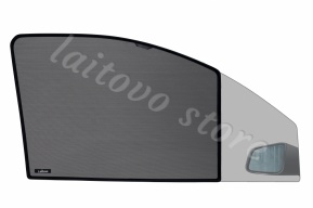 Автошторки Laitovo на передние двери, укороченные под улучшенный обзор боковых зеркал, для Cadillac Escalade 4 (2014-наст.время)