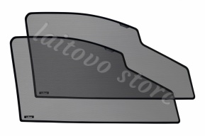 Автошторки Laitovo на передние двери с вырезами под курение с 2х сторон для Skoda Octavia A7 SCOUT (2014-2020) Универсал