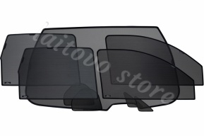 Полный комплект автошторок Laitovo из 5-и элементов для ГАЗ 3102, 3110, 31105 - ВОЛГА (2003-2009) Седан
