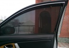 Автошторки Трокот на передние двери, укороченные под улучшенный обзор боковых зеркал для Toyota Camry V40 (2006-2011) Седан