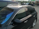 Автошторки Трокот на передние двери, укороченные под улучшенный обзор боковых зеркал для Infiniti FX 2 (2008-2013) Внедорожник 5 дв.