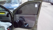 Автошторки Трокот на передние двери, укороченные под улучшенный обзор боковых зеркал для LADA Kalina 1 (2004-2013)