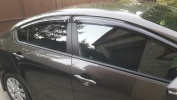 Автошторки Трокот на передние двери, укороченные под улучшенный обзор боковых зеркал для Kia Cerato 3 (2013-2018)